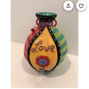 Vintage Lori Siebert Westland ‘Love’ Vase